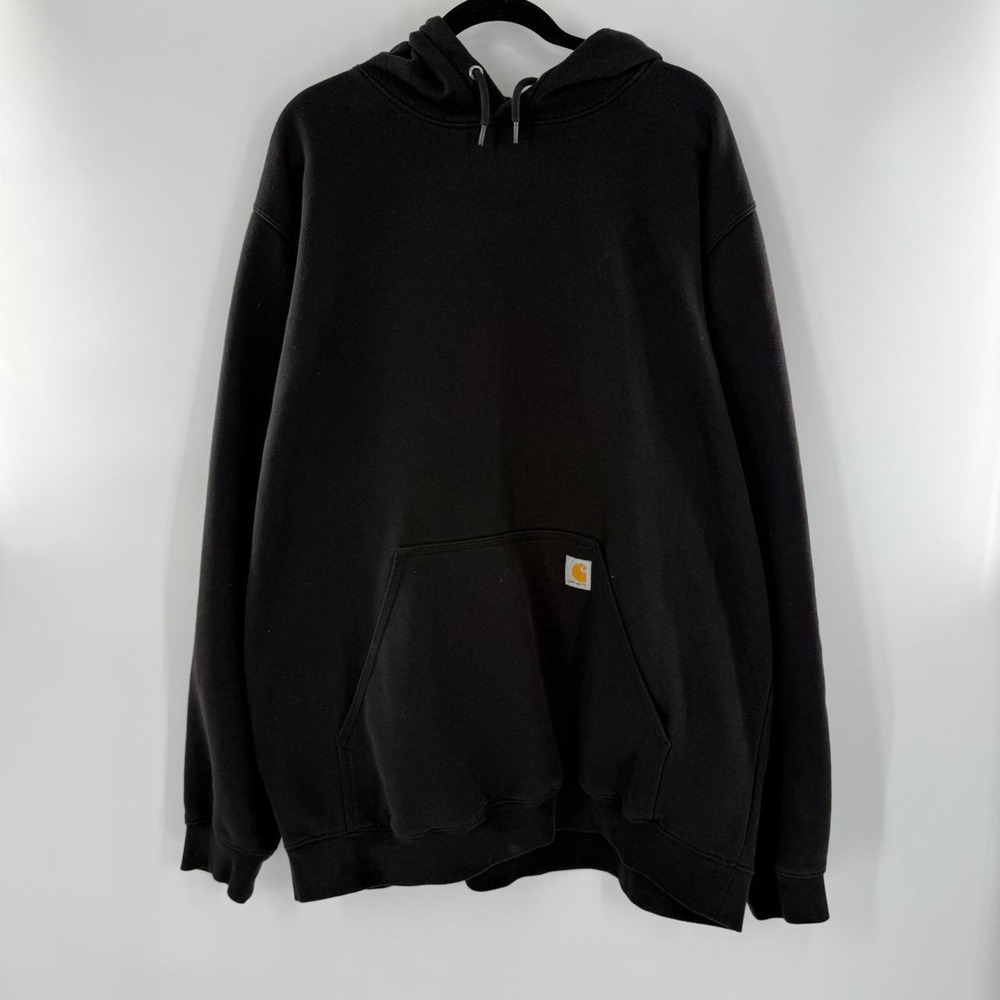 Vintage Carhartt Rain Defender Tall XL Heavyweight Pullover Hoodie Black TBT